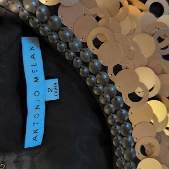 ANTONIO MELANI - Brown Sheath Mini Dress - Picture 2 of 3